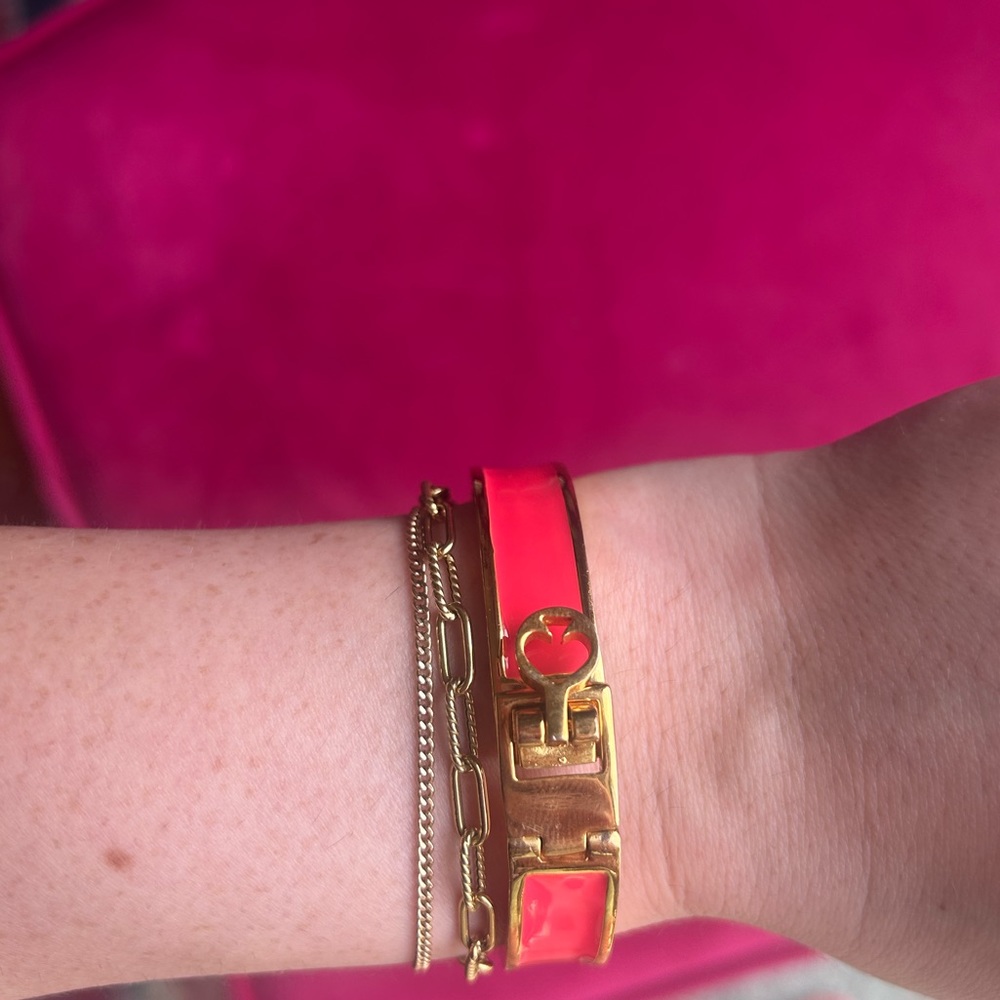 Kate Spade Hot Pink Enamel Bracelet